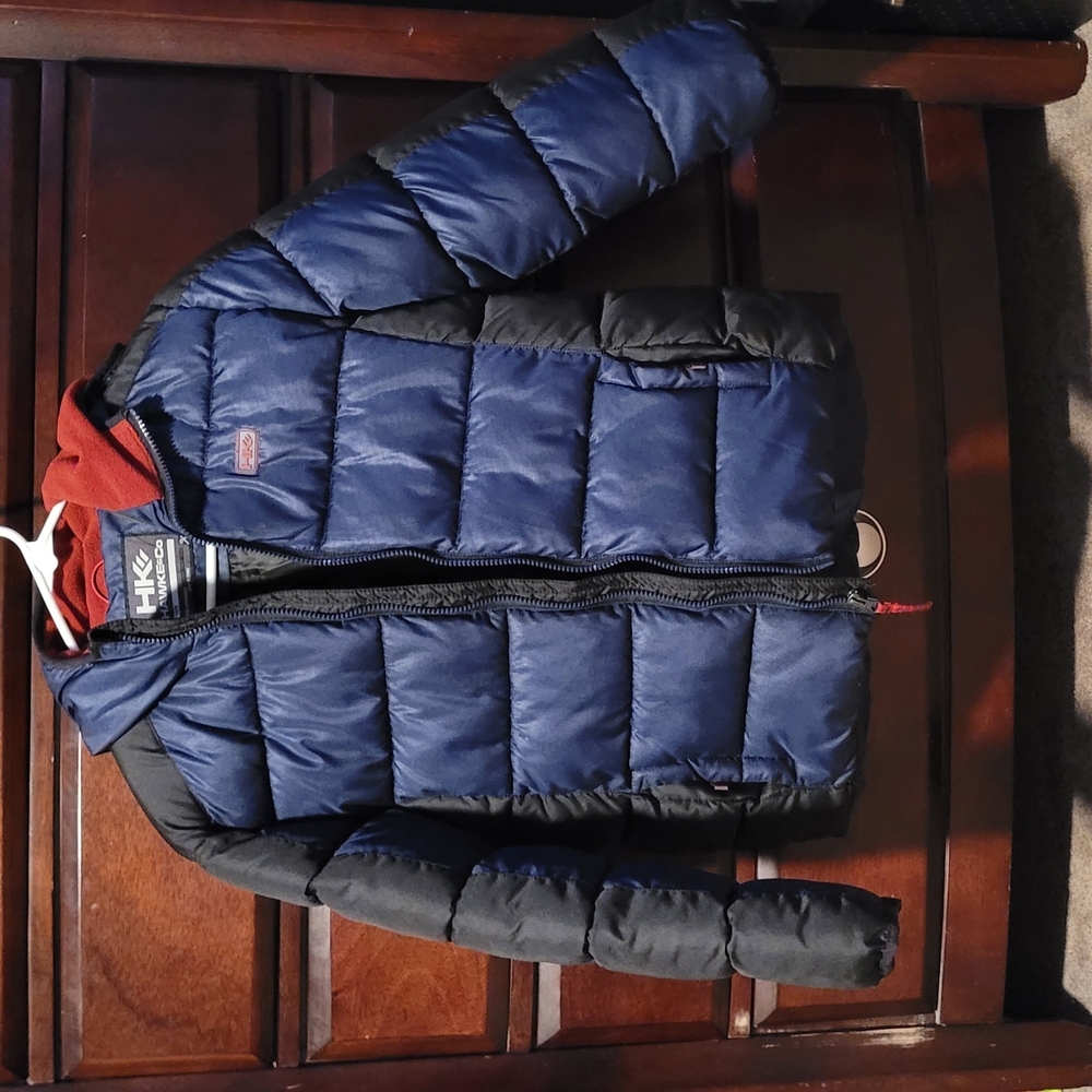 Hawke and Co. Blue and Black Puffer Jacket